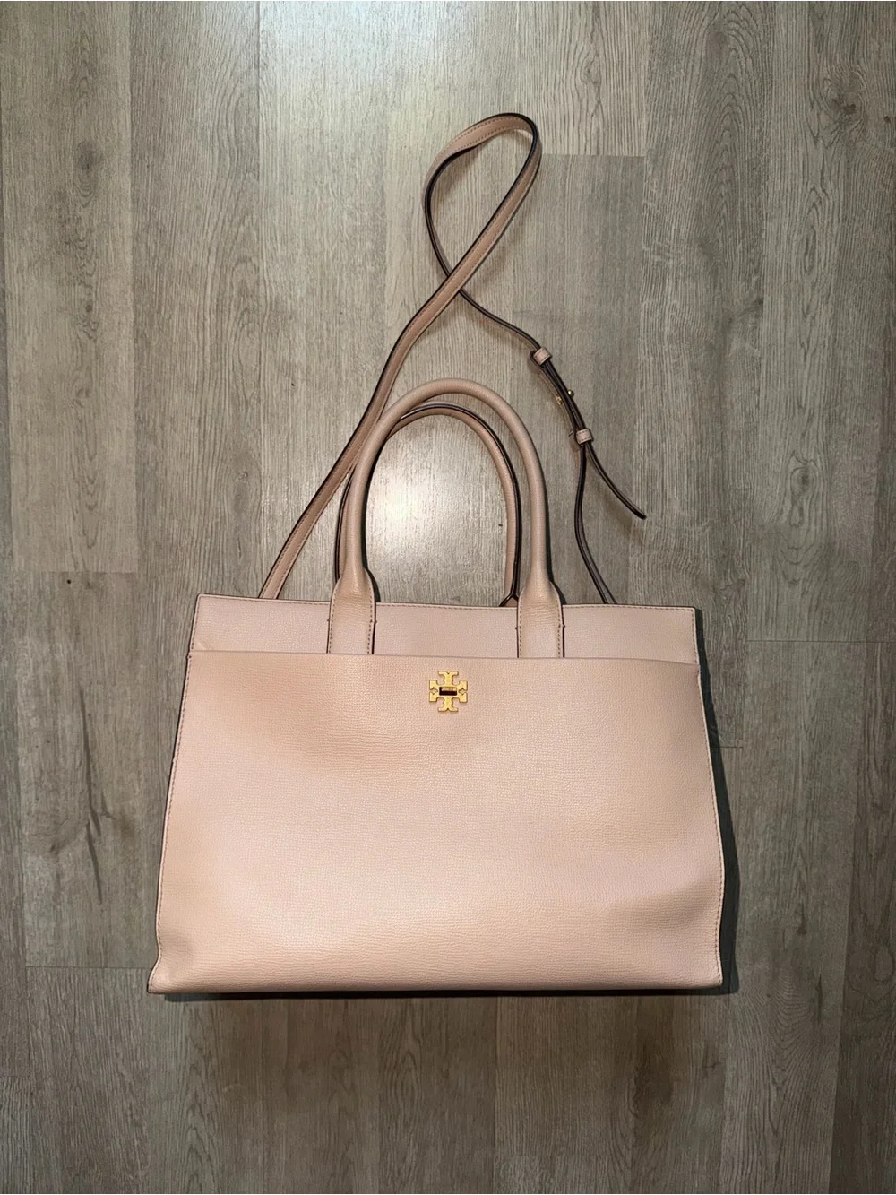 Tory Burch Leather Tote with Crossbody Strap